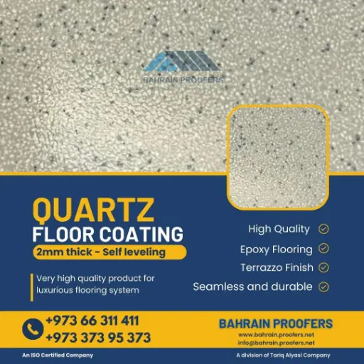 COATING-EPOXY TERRAZO QUARTZ SMOOTH FINISH- 2MM